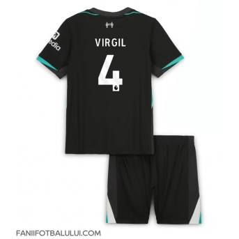 Liverpool Virgil van Dijk #4 Echipament de Fotbal Replică 2024-25 Copii Deplasare (+ Șorturi)